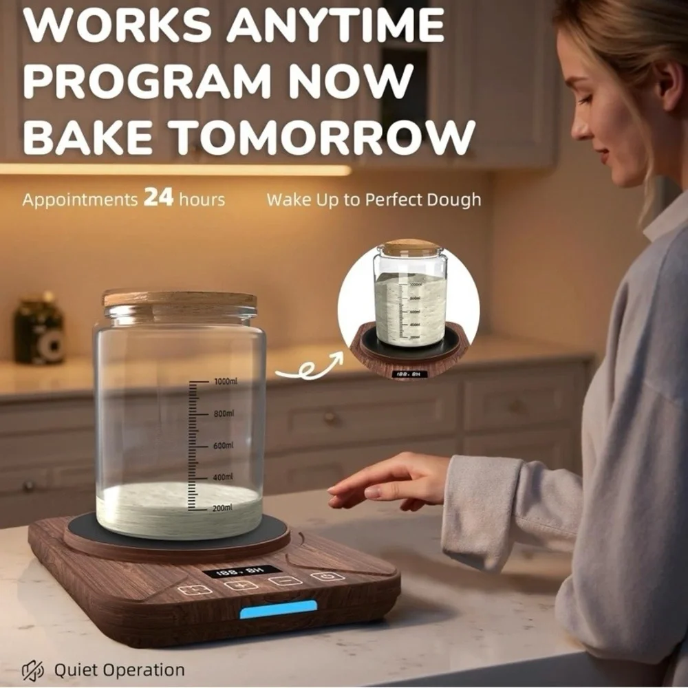 NEW - Sourdough Starter Warmer Mat - 24H Timer - Precise 1°F Thermostat Control